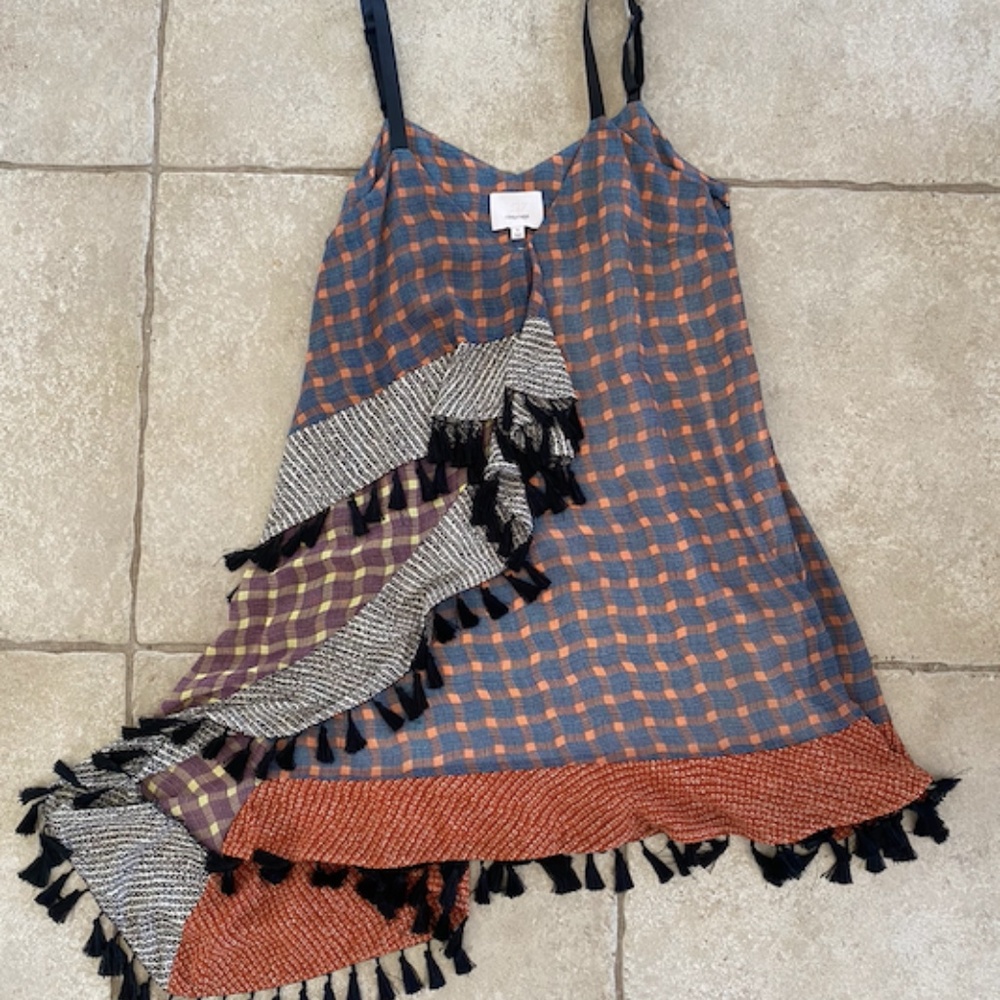 Cinq a Sept Tassle Tank Dress